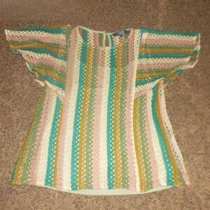 Eva Franco Anthropologie Crochet Top M